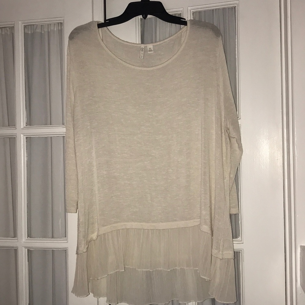 Cato Long Sleeve Ivory Top